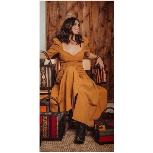 Mara Hoffman Phaedra Linen Blend Midi Dress - Picture 3 of 13